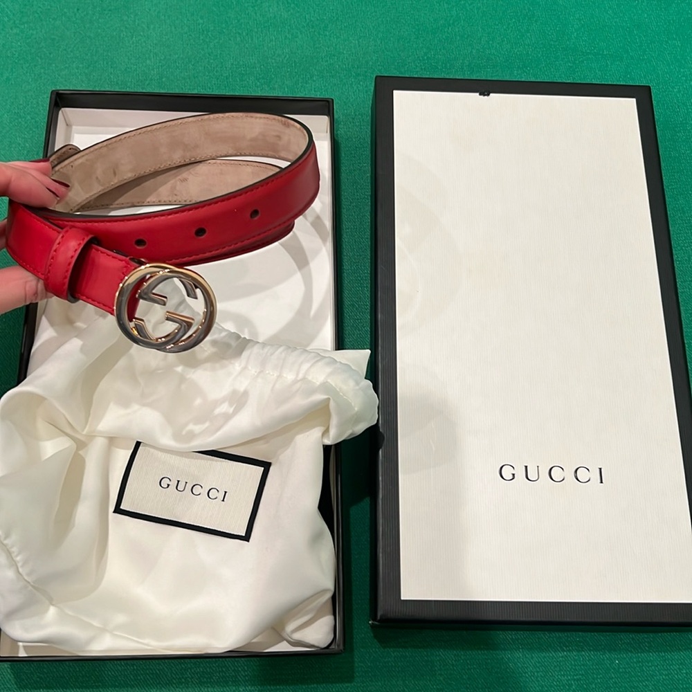 Gucci Belt with Interlocking Belt Buckle